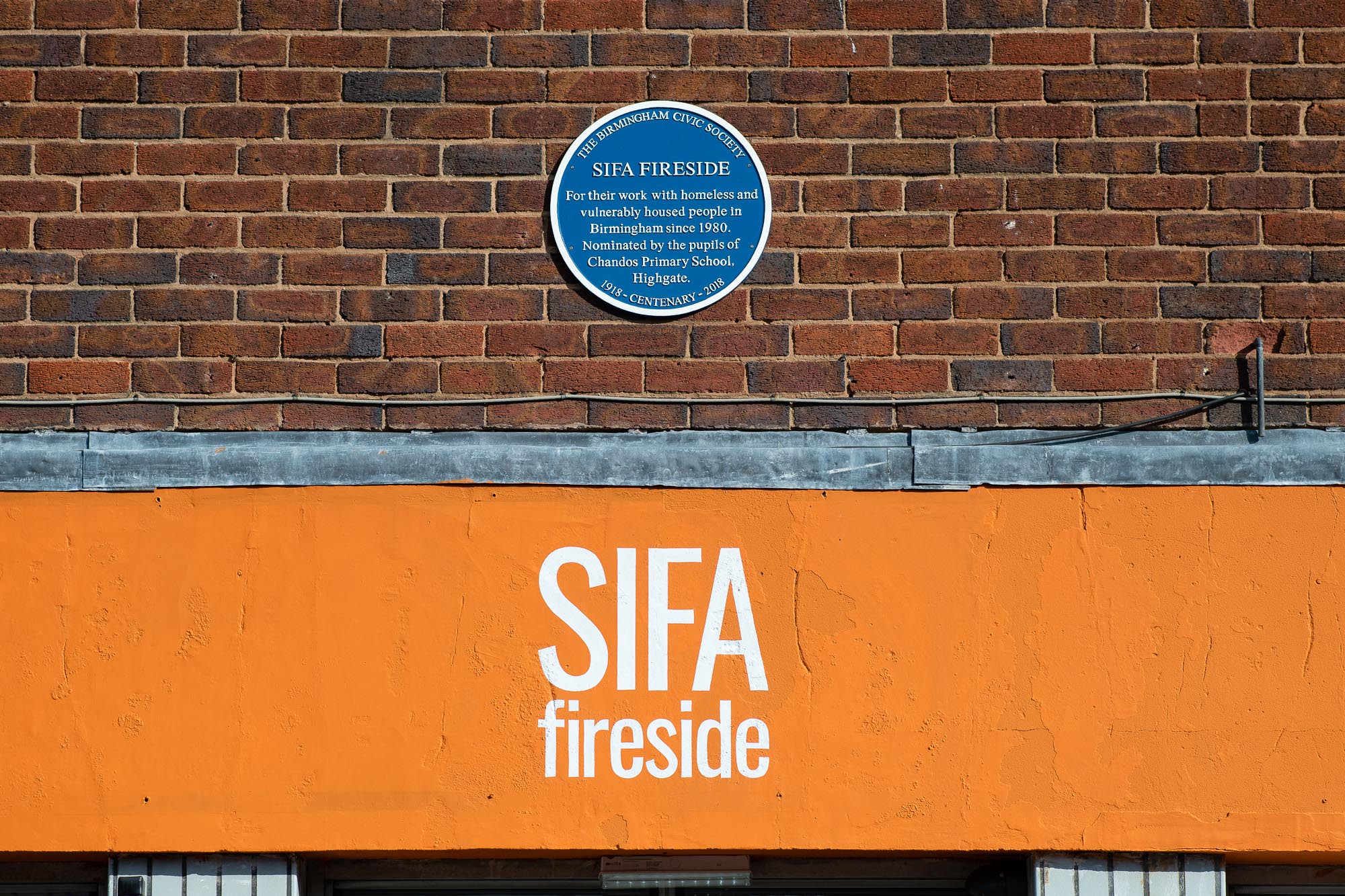 SIFA Fireside's Blue Plaque